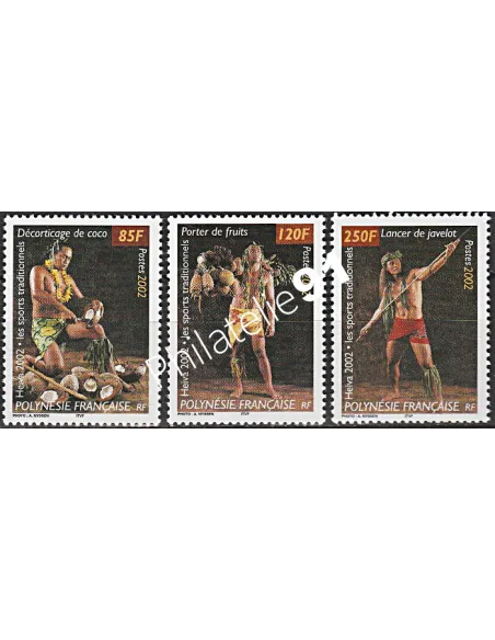 POLYNESIE n°  669 à 671 - collection timbres Dom-Tom