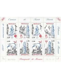 n°  2410 à 2413 en Feuille - collection timbres Monaco