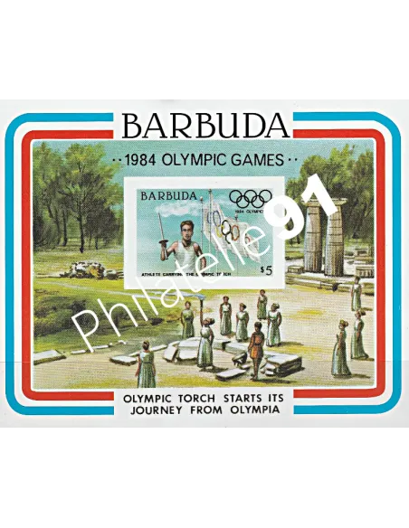 BARBUDA - BF n° 78 Non Dentelé - Collection timbre Amérique
