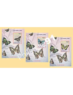 Centrafrique - 3 Bloc-Feuillet Non Dentelé - Collection timbre Afrique