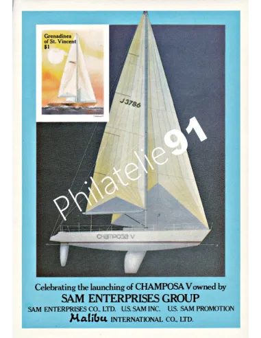 Saint-Vincent - BF Non Dentelé n° 20  - Collection timbre Amérique
