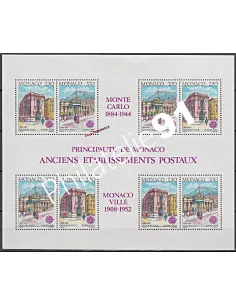 Timbres de MONACO - BF n° 49 - Europa 1990 - Bâtiments postaux d'hier