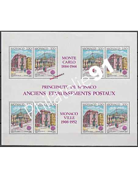 Timbres de MONACO - BF n° 49 - Europa 1990 - Bâtiments postaux d'hier