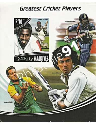 MALDIVES - Bloc-Feuillet Non Dentelé - Collection timbre Asie