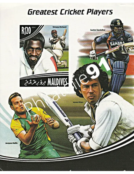 MALDIVES - Bloc-Feuillet Non Dentelé - Collection timbre Asie