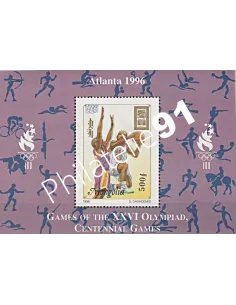 MONGOLIE - Bloc-Feuillet thématique J-O - Collection timbre Asie