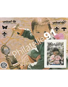MONGOLIE - Bloc-Feuillet n° 232 - Collection timbre Asie