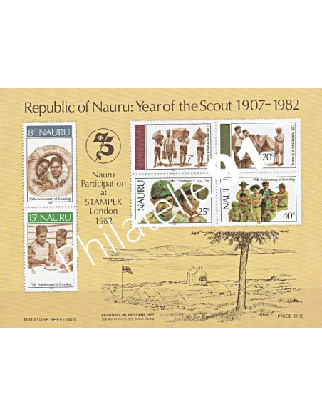 Nauru - BF Non Dentelé n° 5  - Collection timbre Océanie