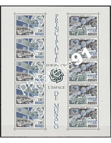 Timbres de MONACO - BF n° 52 - Europa 1991 - L'Europe et l'espace