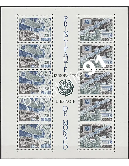 Timbres de MONACO - BF n° 52 - Europa 1991 - L'Europe et l'espace