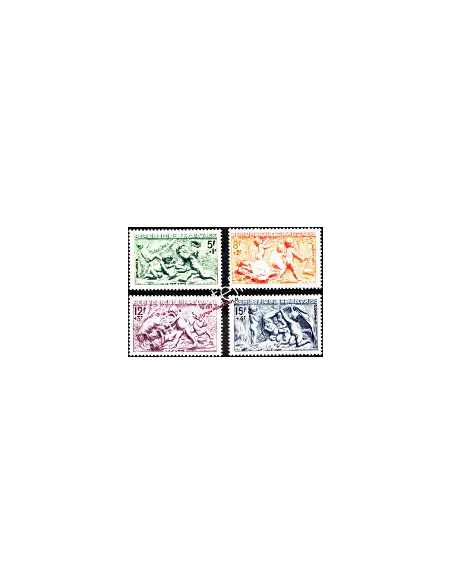 Timbres de France n° 859 à 862 - Série des saisons