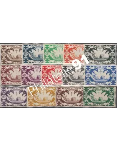 OCEANIE n°155 à 168, Série de Londres, timbres des colonies françaises