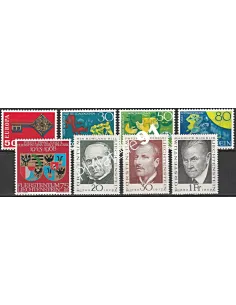 Liechtenstein, Année complète neuve 1968, Collection timbres Europe