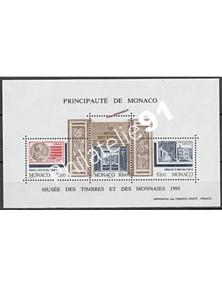 Timbres de MONACO - BF n° 69 - Musée des timbres et des monnaies (I)