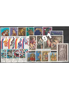 Liechtenstein, Année complète neuve 1976, Collection timbres Europe
