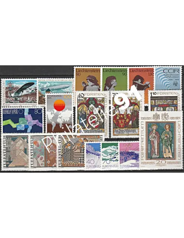 Liechtenstein, Année complète neuve 1979, Collection timbres Europe