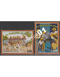 POLYNESIE n°  680 à 681 - collection timbres Dom-Tom