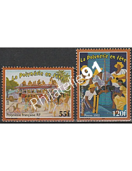 POLYNESIE n°  680 à 681 - collection timbres Dom-Tom