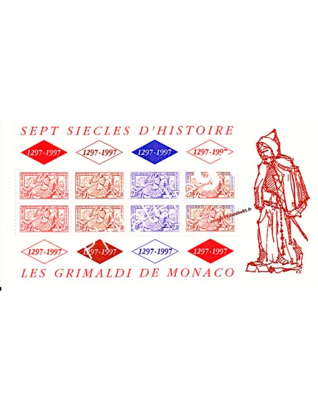 Timbres de MONACO - BF n° 75 - Sceau du prince