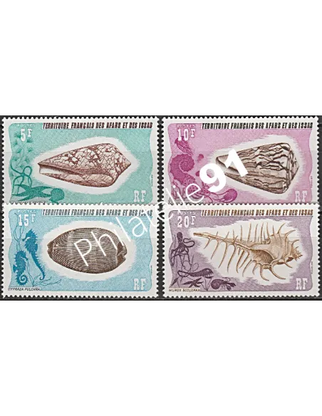 AFARS ET ISSAS, n° 400 à 403, collection timbres colonies françaises