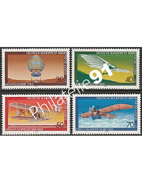 BERLIN, n°  524 à 527, Collection timbres Allemagne