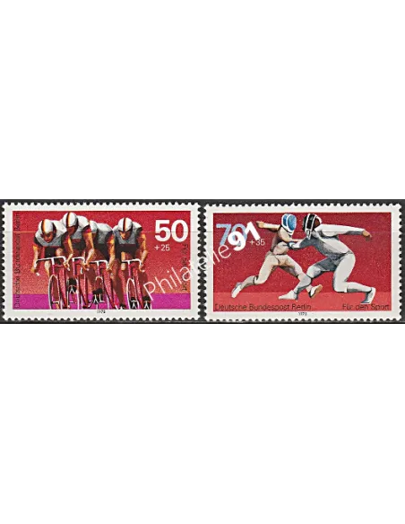 BERLIN, n°  528 à 529, Collection timbres Allemagne
