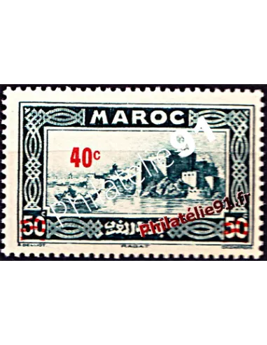 Timbre du Maroc n°162, Kasbah des Oudaïas (Rabat), timbre des colonies