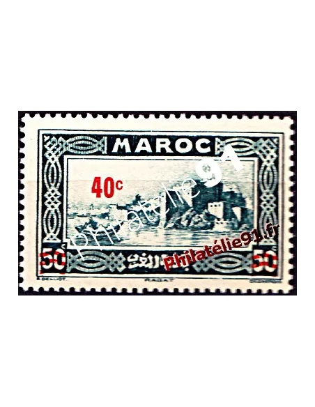 Timbre du Maroc n°162, Kasbah des Oudaïas (Rabat), timbre des colonies