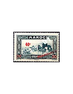 Timbre du Maroc n°162, Kasbah des Oudaïas (Rabat), timbre des colonies