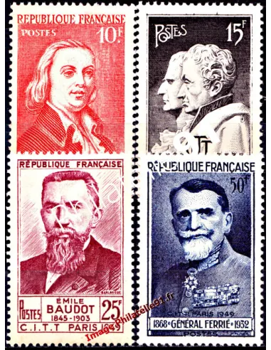 n° 844 à 847 - Congrés international Télégraphie