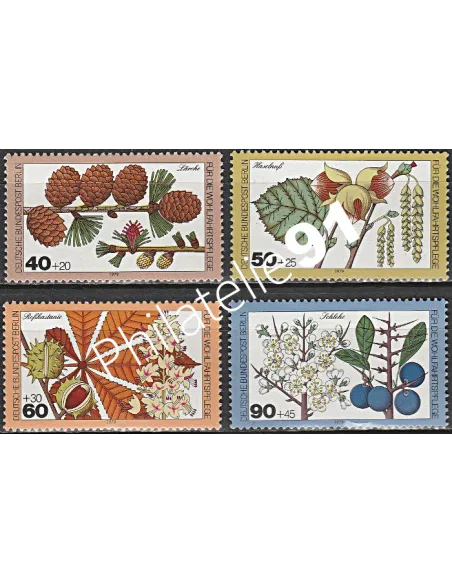 BERLIN, n°  568 à 571, Collection timbres Allemagne