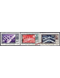 Timbres du Maroc n° 302 à 304 , hôpitaux, timbres des colonies