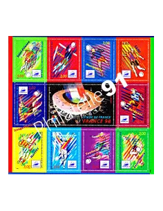 BF 19, France 98, coupe du monde de football, collection timbre France