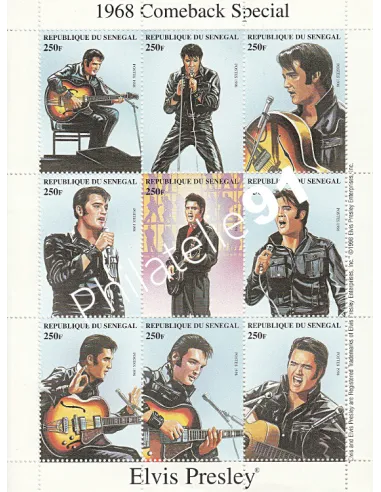 Sénégal - n° 1286 à 1294 en Feuille  - Collection timbre Afrique