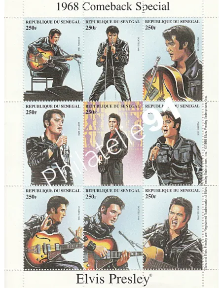 Sénégal - n° 1286 à 1294 en Feuille  - Collection timbre Afrique