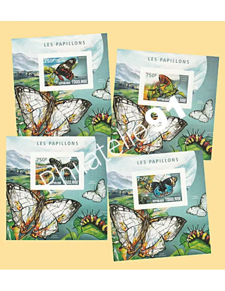 TOGO - Lot de BF Papillons - Collection timbre Afrique