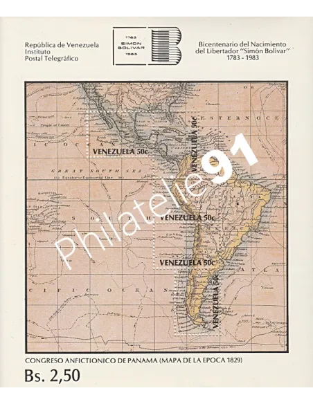 Venezuela - BF n° 30  - Collection timbre Amérique