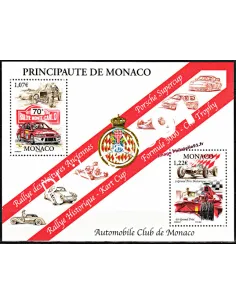 Timbres de MONACO - BF n° 86 - Thématique : Voitures