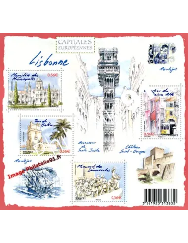 Timbre n° 4402 à 4405 -F4402 - Capitales européennes "Lisbonne"