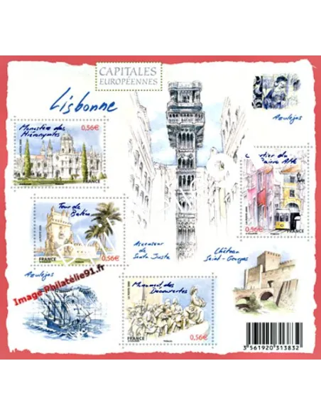 Timbre n° 4402 à 4405 -F4402 - Capitales européennes "Lisbonne"