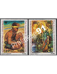 Timbres de Nouvelle-Calédonie  PA n°  234 à 235, Timbres Dom Tom