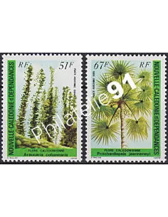 Nouvelle-Calédonie  PA n°  238 à 239, arbres, Timbres Dom Tom