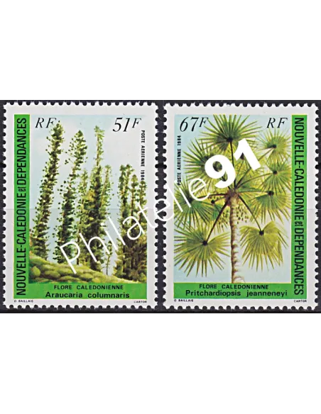 Nouvelle-Calédonie  PA n°  238 à 239, arbres, Timbres Dom Tom