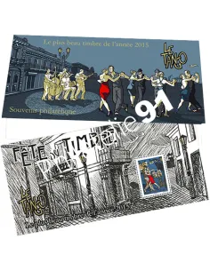 Bloc souvenir 129 Tango, Plus beau timbre de 2015,timbres France
