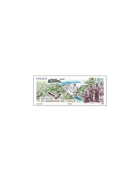 Timbre n° 5078, Maquis du barrage de l'Aigle,collection timbres France