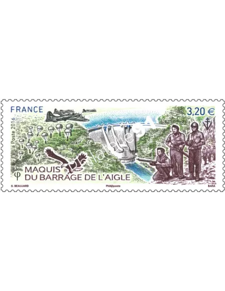 Timbre n° 5078, Maquis du barrage de l'Aigle,collection timbres France