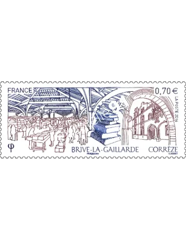 Timbre n° 5104, Brive-la-Gaillarde -Corrèze, collection timbres France