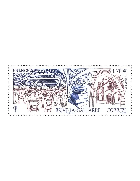 Timbre n° 5104, Brive-la-Gaillarde -Corrèze, collection timbres France