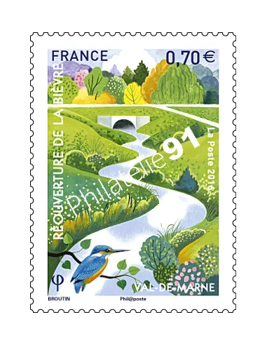 Timbre n° 5105, réouverture de la Bièvre, collection timbres France