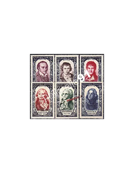 Timbres neuf**  n° 867 à 872 de France - Célébrités du XVIIIème siècle